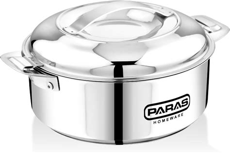 Buy Paras Homeware Stella Steel Casserole|Food Grade | Easy to Carry ...