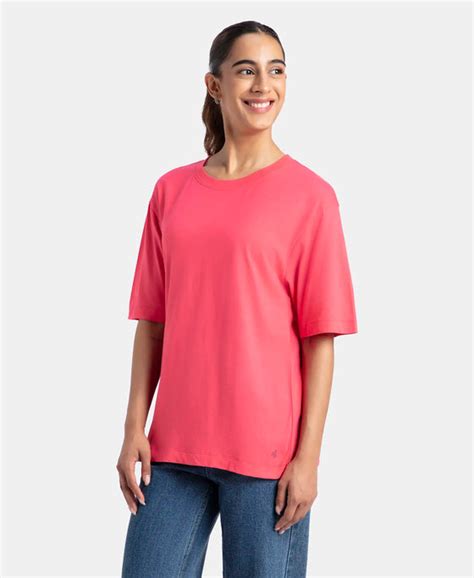 Buy Super Combed Cotton Oversized T-Shirt with Drop Shoulder Styling ...