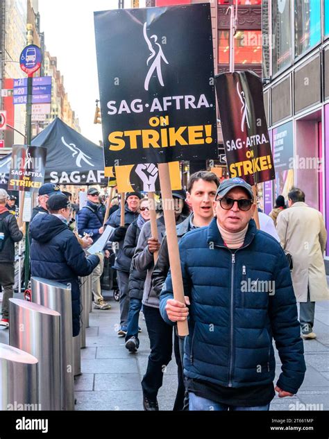 New York, USA. , . SAG-AFTRA (Screen Actors Guild and American Federation of Television and ...