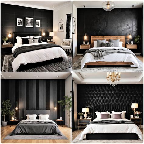 30 Black Accent Wall Bedroom Ideas To Get Inspired