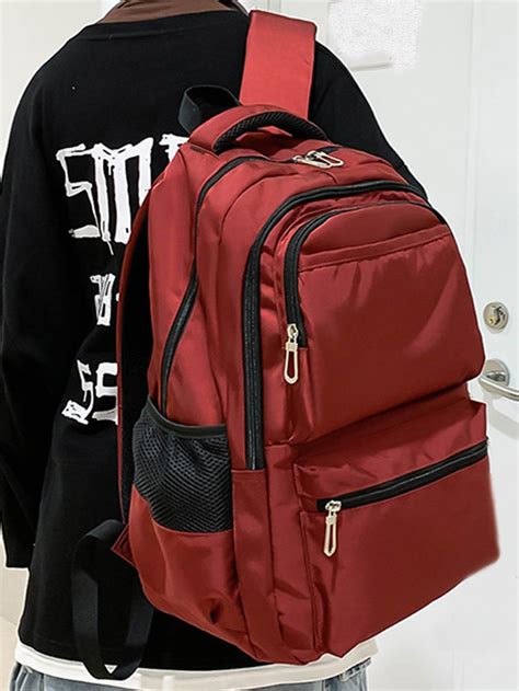 Large Capacity Multi-zip Backpack | Womens backpack, Backpack pockets ...