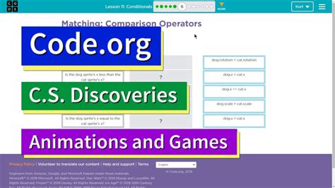 Code.org Conditionals Practice 4.7 的图像结果