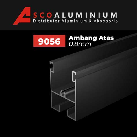 Jual Aluminium / alumunium Ambang Atas Profile 9056 Sliding Door ...