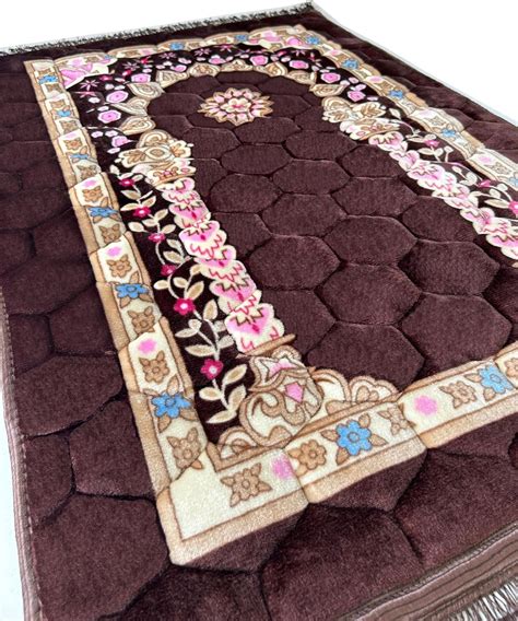 Prayer Mat Muslim Rug Islamic - Padded Thick Prayer Rug Sajadah for Men ...