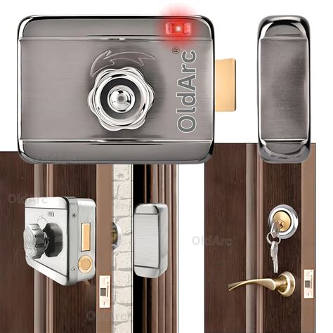 OldArc Electric Door Lock | Wooden Door Motorised Rim Lock 12VDC | 5 ...