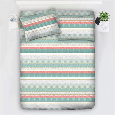 Buy LAYERS Zen Cotton Blend 225TC Printed 3Pcs Queen Bedsheet Set from ...