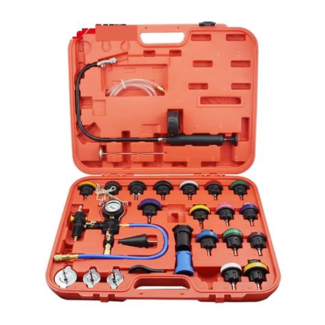 Buy DAGUAN-YAOYAO Coolant Pressure Tester Kit 27Pcs Universal Radiator ...