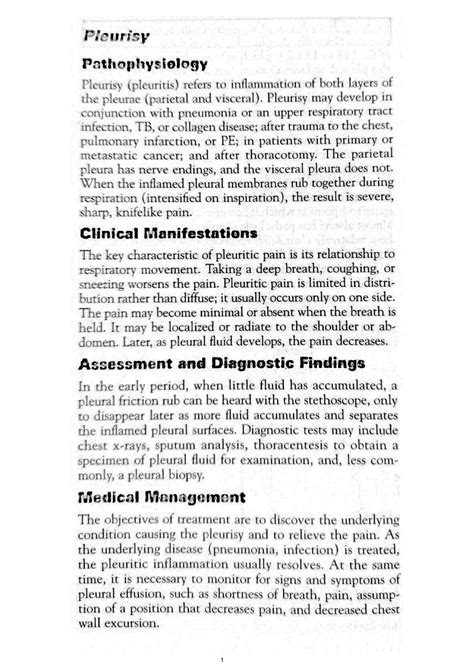 Pleurisy - Lecture notes - Bsc.nursing - Studocu