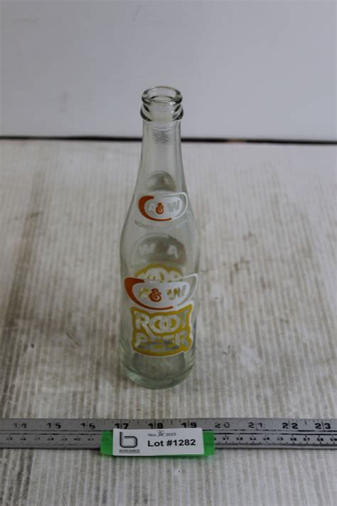 A&W Root Beer Glass Root Beer Bottle - Bodnarus Auctioneering