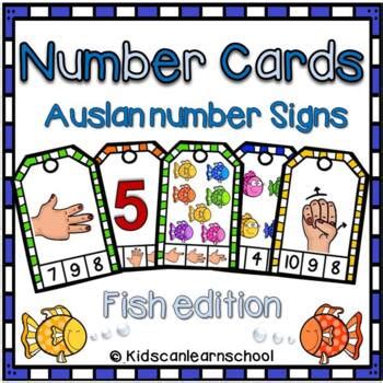 Number Fish Cards Teaching Resources | TPT