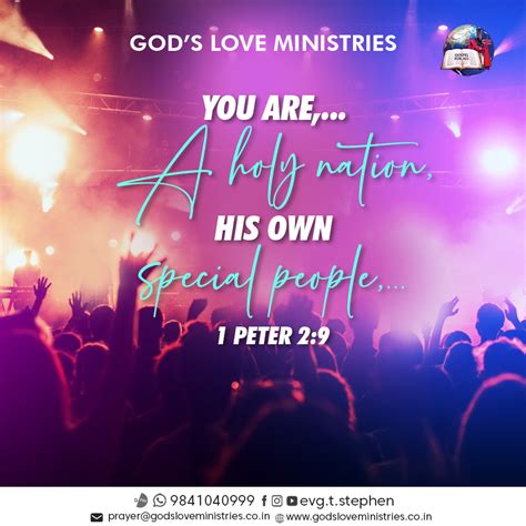 1 Peter 2:9 :: God's Love Ministries - Today's Promise