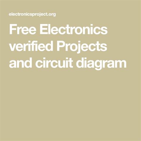 Free Electronic Projects 的图像结果