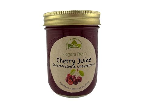 Concentrated and Unsweetened Cherry Juice - 250ml – Niagara Fresh Market
