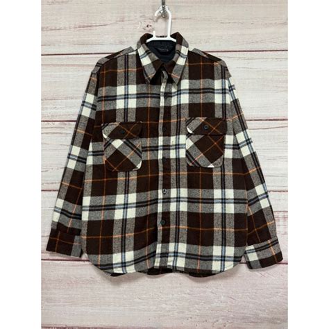 70s タウンクラフト Towncraft VINTAGE CPOシャツ フランネルシャツ 長袖 チェック L | 古着屋 UNION ...