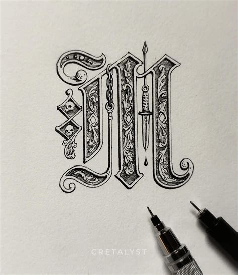 M Design Letter