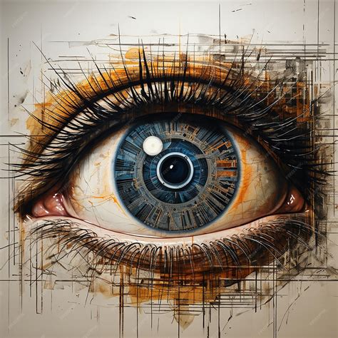 Premium Photo | Image of Human Eye in Process of Scanning