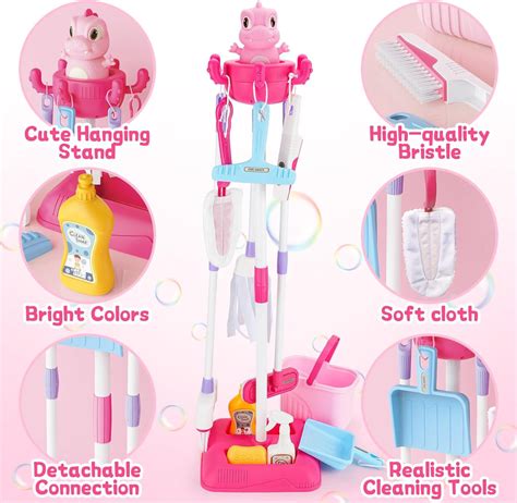12 Pieces Dino Cleaning Set For Girls – VELMORA