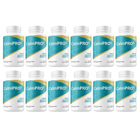 CalmPro 5 Nerve Calming Support Formula Calm Pro 5 - 12 Bottles