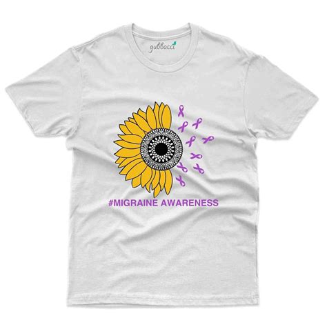 Flower T-Shirt- migraine Awareness Collection | Gubbacci