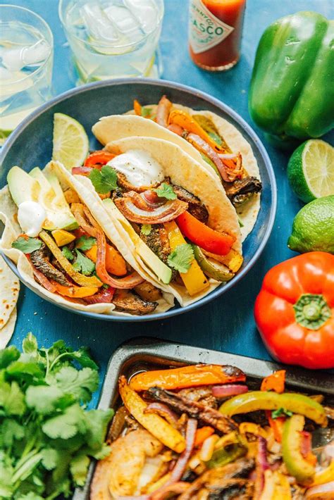 Easy Veggie Fajitas Recipe (Vegetarian Fajitas) | Live Eat Learn