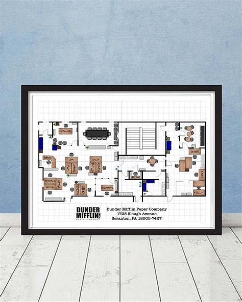 Dunder Mifflin Office Floor Plan The Office Layout Of The Office
