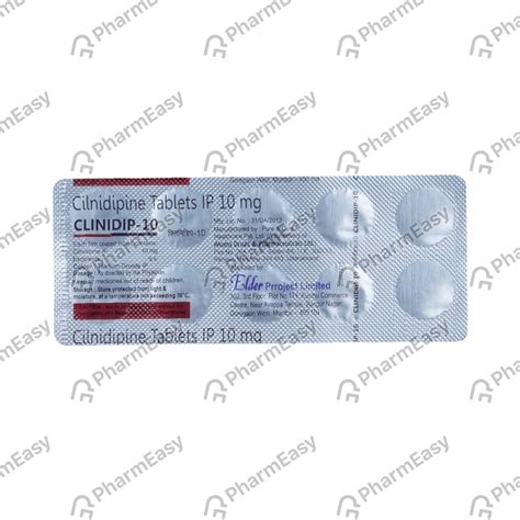 Clinidip 10 MG Tablet (10): Uses, Side Effects, Price & Dosage | PharmEasy