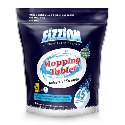 Fizzion Drop and Mop Pail Odor and Stain Remover for Pets, 45 Tablets ...