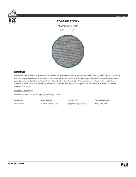 Image result for What Is Syntax Lesson Plan