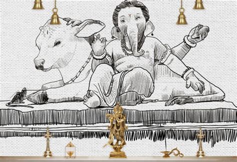 Buy Ganesha Wallpaper for Wall – 3 Year Color Warranty