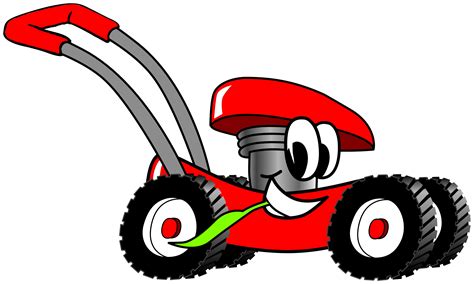 Animal Slots - Riding Lawn Mower Cartoon Clipart - Full Size Clipart ...