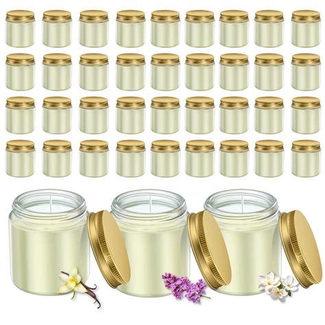 ACITHGL 36 Pcs 4oz Mini Mason Jar Candles Small Scented Candles Bulk ...