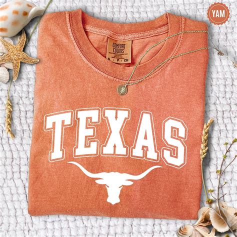 Comfort Colors® Texas Shirt, Texas Longhorn Sweatshirt, Texas State ...