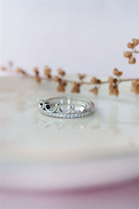Crown Rose Gold Plated Sterling Silver Ring | 925 Silver Jewellery by ...