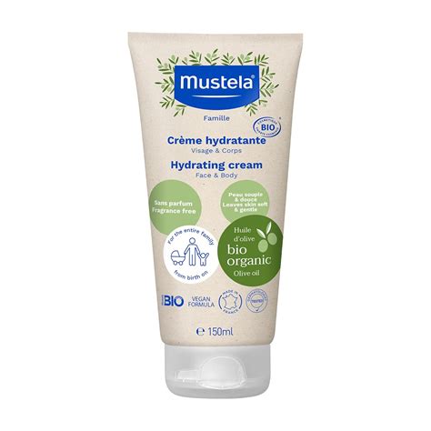 Mustela Organic Moisturizing Cream - 150ml - With Avocado for Baby's ...