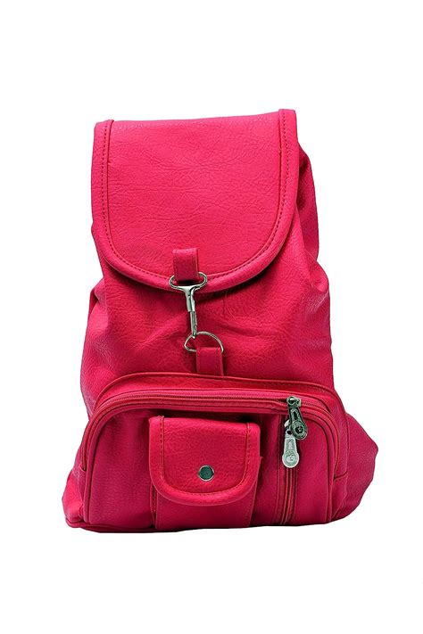 Roar Bags Pink Colour Leather School Bags College Bags for Womens ...