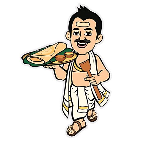 south indian chef sticker – sticckiz.com
