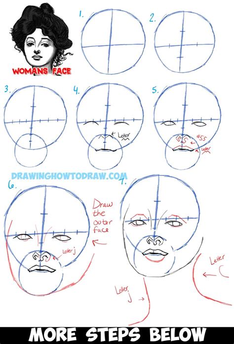 Image result for Drawing Female Face Tutorial