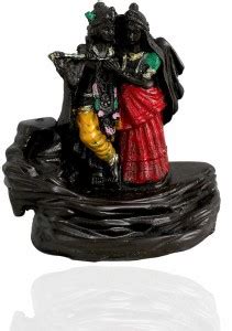 VibeX Potter Radha Krishna Smoke Fountain Backflow Cone Polyresin ...