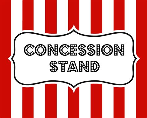 concession stand banner printable free