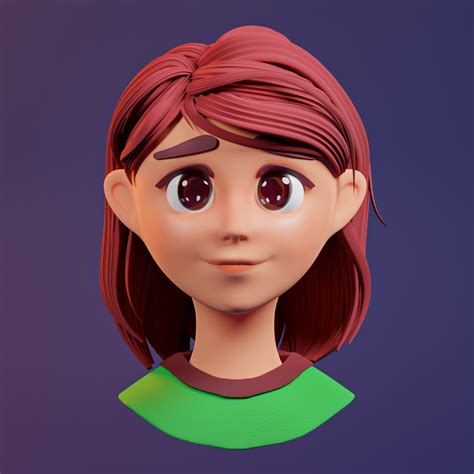 Cute happy girl - Finished Projects - Blender Artists Community