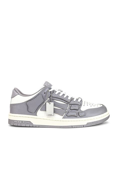 Amiri Skel Top Low in Grey & White | FWRD