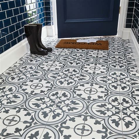 Navy Blue Floor Tile