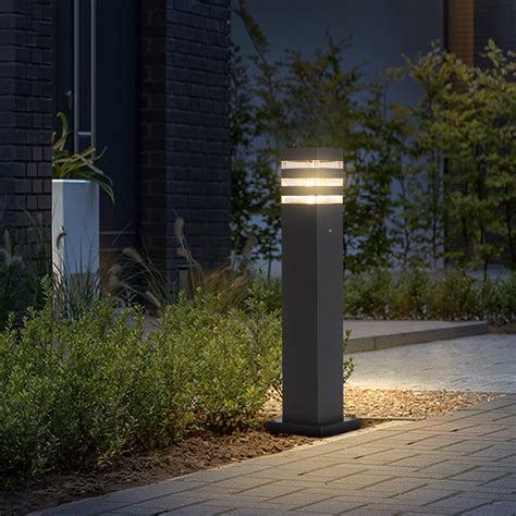 Outdoor Landscape Path Lights Black E26 Patio Porch Exterior Floor Lamp ...