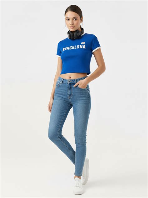 Buy Women Light Blue Sky High Skinny Jeans | Kraus Jeans