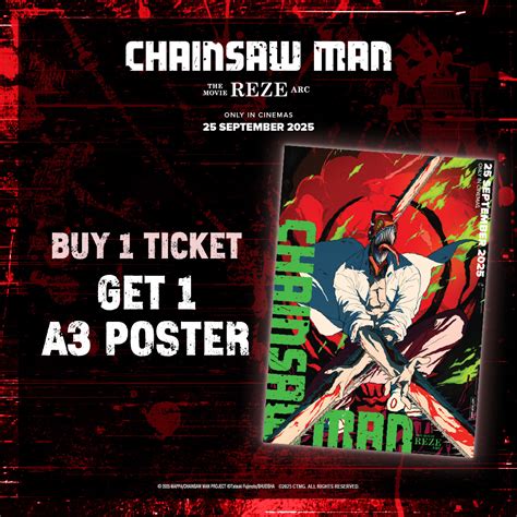 Chainsaw Man Movie: Reze Arc Tickets & Exclusive Poster! | AEON Mall ...