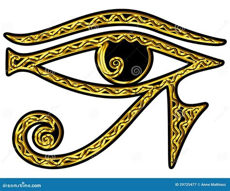 Ojo De Horus - Ojo Reverso De Thoth Stock de ilustración - Ilustración ...