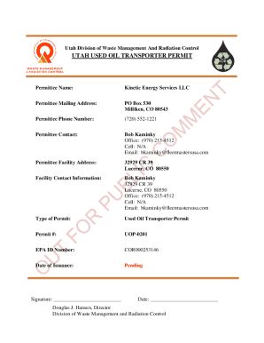 Fillable Online Division of Waste Management and Radiation Control ...