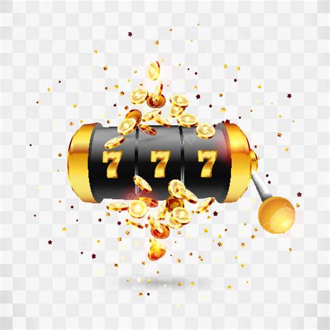 Golden Slot Machine Wins The Jackpot Chance Win Frame Vector, Chance ...