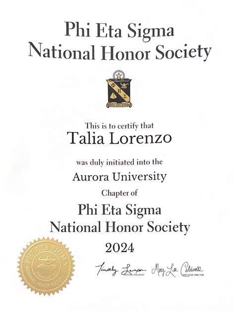 I am honored to have been inducted into Phi Eta Sigma National Honor ...