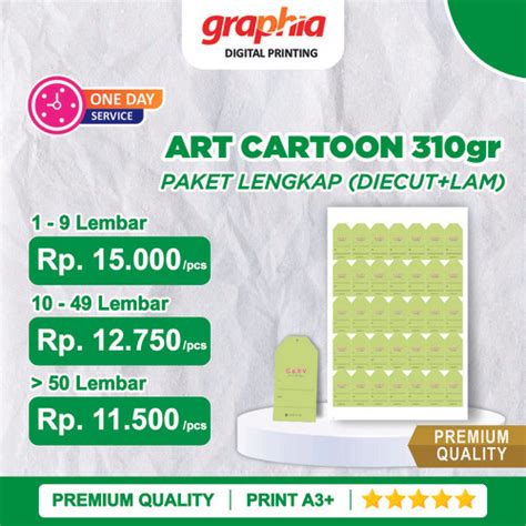 Jual PAKET LENGKAP !! Print Art Cartoon 310gr + Die Cut + Laminasi Glos ...